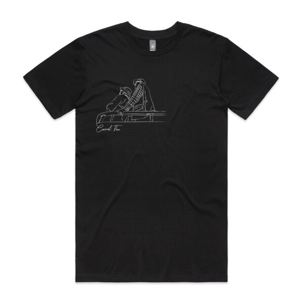 Flight Sketch T-Shirt (Black) Thumbnail