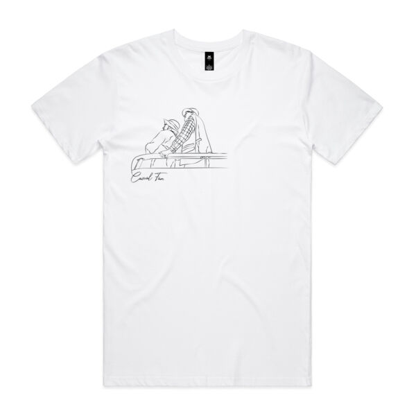 Flight Sketch T-Shirt (White) Thumbnail